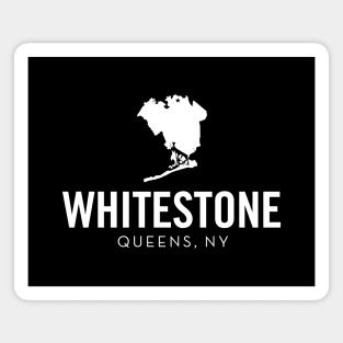 Whitestone, Queens - New York (white) Magnet